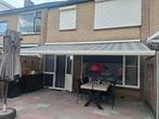 Zonnescherm 5,60x 3,00 elektrisch, Tuin en Terras, Ophalen, Gebruikt, Knikarmscherm, Elektrisch