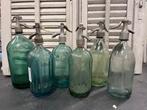 Brocante oude glazen spuitflessen - sifon - spuitwaterfles, Gebruikt, Ophalen of Verzenden, Nvt, Nvt