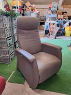 Relaxstoel relaxfauteuil stoel relax fauteuil licht grijs, Ophalen, Gebruikt, Modern, 50 tot 75 cm