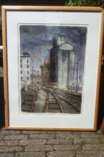 litho Jeroen Hermkens Amsterdam Westerdokdijk 38/55, Antiek en Kunst, Kunst | Litho's en Zeefdrukken, Ophalen