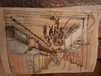 Tekening amsterdam john thamm / Bob ross, Antiek en Kunst, Ophalen of Verzenden