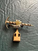 BROCHE GRUNDLSEE OOSTENRIJK PIKHOUWEEL GONDEL EDELWEISS (A6), Verzenden, Zo goed als nieuw, Overige onderwerpen