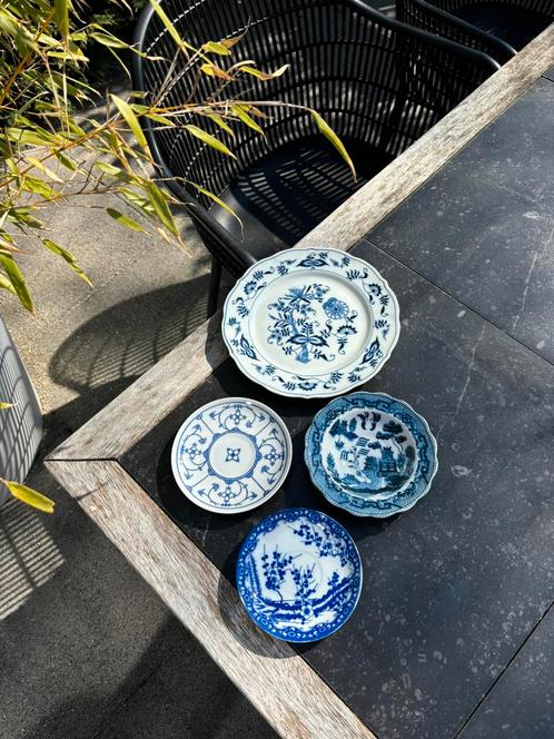 Danube bord, blauw porselein,vintage,zgan, Antiek en Kunst, Antiek | Servies los, Ophalen of Verzenden