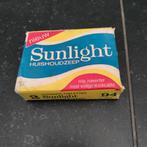 SUNLIGHT,Zeepblok,geel,blauw,oma,wassen,1970,RETRO,Brocante, Verzamelen, Ophalen of Verzenden, Witgoed