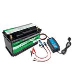 ACES Accu Lithium 12V 100Ah + Victron Acculader IP65 10A, Ophalen of Verzenden, Nieuw