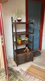 Vintage rotan riet boekenkast, Huis en Inrichting, Kasten | Boekenkasten, Ophalen, 50 tot 100 cm, Zo goed als nieuw, Minder dan 100 cm