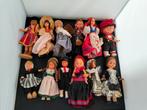 Vintage folklore klederdracht poppen, 18 stuks, Verzamelen, Poppen, Ophalen