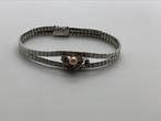 V818 Prachtige zilveren armband met parel, Ophalen of Verzenden, Zilver, Armband