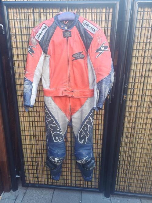 Motorpak spyke 2 delig echt leer, Motoren, Kleding | Motorkleding, Combipak, Heren, Tweedehands, Ophalen