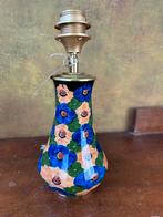 Vintage  Lamp met Bloemen, Ophalen of Verzenden, Gebruikt, Overige materialen, Minder dan 50 cm