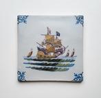 Oude tegel Tichelaar Makkum - oud zeilschip, Ophalen of Verzenden