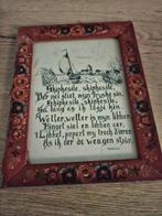 Vries gedicht, Huis en Inrichting, Woonaccessoires | Tekstborden en Spreuken, Ophalen of Verzenden, Gebruikt