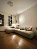 Koozo Grijze Hoekbank met Lounge, Huis en Inrichting, Ophalen, 250 tot 300 cm, Gebruikt, 100 tot 125 cm