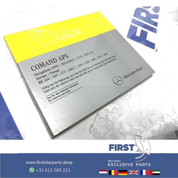Mercedes COMAND NAVIGATIE CD EUROPA 2011-2012 NTG2.5 v7 W204, Auto diversen, Autonavigatie, Zo goed als nieuw, Ophalen of Verzenden