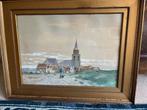 Schilderij van Scheveningen door Marinus Gidding, Antiek en Kunst, Kunst | Schilderijen | Klassiek, Ophalen