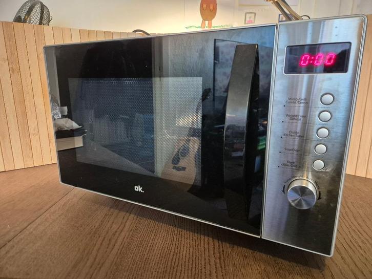 Magnetron Oven Combinatie, Witgoed en Apparatuur, Magnetrons, Zo goed als nieuw, Vrijstaand, Combimagnetron, 45 tot 60 cm, Grill