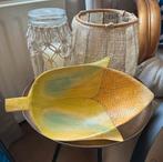 Een grote houten schaal in vorm van een maiskolf, Ophalen of Verzenden