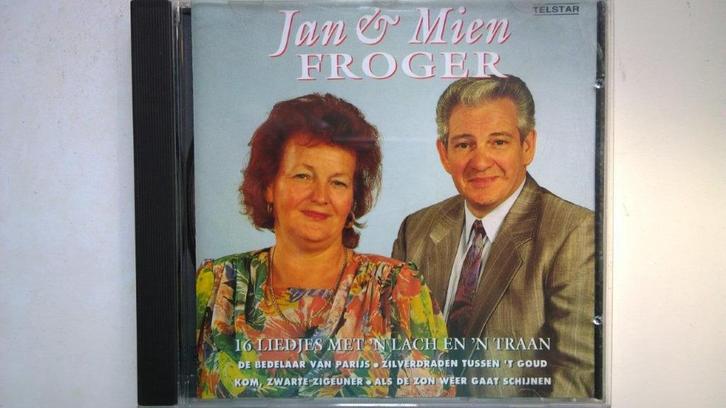Jan & Mien Froger - 16 Liedjes Met 'n Lach En 'n Traan, Cd's en Dvd's, Cd's | Nederlandstalig, Zo goed als nieuw, Levenslied of Smartlap