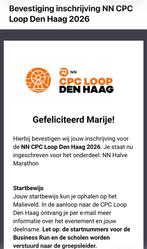 CPC halve marathon startbewijs + locker, Tickets en Kaartjes, Evenementen en Festivals, Eén persoon