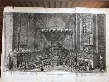 Theatre dressé dans L'eglise de St. Pierre (Clement XI) 1722 beschikbaar voor biedingen