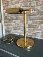 Vintage notaris lamp bureau lamp messing, Huis en Inrichting, Lampen | Tafellampen, Ophalen, Gebruikt, Minder dan 50 cm