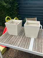 Twee plantenbakken, Tuin en Terras, Ophalen, Gebruikt, Minder dan 60 cm