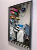 Spiegel met zilveren lijst, Huis en Inrichting, Woonaccessoires | Spiegels, Ophalen, Zo goed als nieuw, Minder dan 100 cm, Rechthoekig
