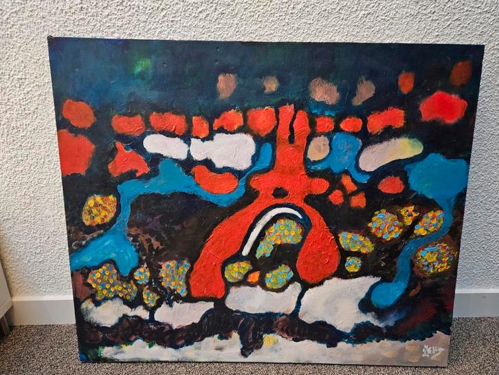 Gevleugelde Dans - Jaap Hettinga, Antiek en Kunst, Kunst | Schilderijen | Abstract, Ophalen