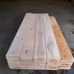 Massief grenen vloer 26 m2 vloerdelen 19,5 cm breed 2cm dik, Ophalen, Gebruikt, Vloerdelen of -planken, 10 m² of meer