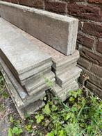 Grijze betonnen opsluitbanden, Tuin en Terras, Tegels en Klinkers, Ophalen, Gebruikt, Overige typen, Minder dan 5 m²