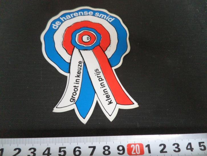 sticker blauw de harense smid groot in keuze klein in prijs, Verzamelen, Stickers, Zo goed als nieuw, Bedrijf of Vereniging, Ophalen