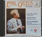 Emil Gilels - Scarlatti, Debussy, Schumann - Piano CD, Ophalen of Verzenden, Romantiek, Zo goed als nieuw, Kamermuziek