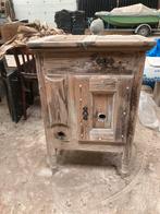 Antieke ijskast,koelkast, hout,mooi patina, Ophalen