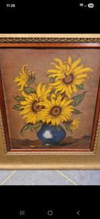 Zonnebloemen in vaas, Ophalen of Verzenden