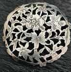 Antieke Zilveren Broche Fa. Niekerk 6 cm, Sieraden, Tassen en Uiterlijk, Broches, Verzenden, Gebruikt, 4 tot 7 cm, Zilver