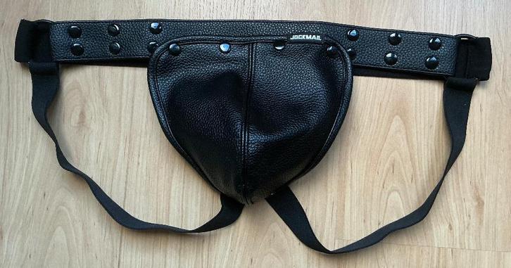 Jock lederlook, in grootte te verstellen, nieuw gay hetero, Kleding | Heren, Ondergoed, Slip, Zwart, Ophalen of Verzenden