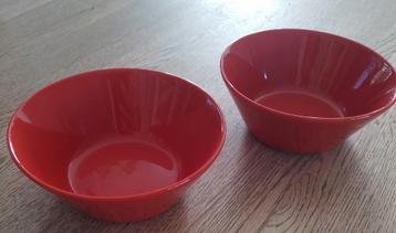Iittala Teema Rode Kommen - Set van 2 beschikbaar voor biedingen