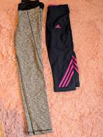 Twee sportleggings adidas 146 152 legging sport broek, Zwart, Ophalen of Verzenden, Maat 34 (XS) of kleiner, Fitness of Aerobics
