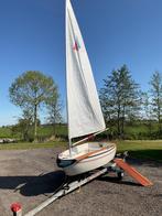 Optimist open zeilbootje inclusief kanteltrailer, Gebruikt, Minder dan 15 m², Overige typen, Ophalen