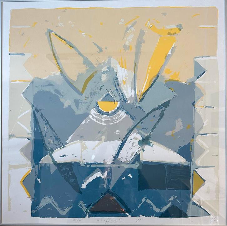 Piet Warffemius Zeefdruk, Meroé, Antiek en Kunst, Kunst | Litho's en Zeefdrukken, Ophalen