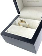 Antiek Gouden Bandring ca 0.10 ct Briljant Geslepen Diamant, -, -, Ophalen of Verzenden, Zo goed als nieuw