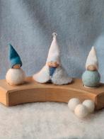 Koning Winter kabouter jaarring steker winter Seizoenstafel, Verzenden, Nieuw, Figuurtje(s), Wolvilt