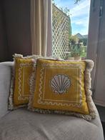 2 kussens HM Home met vulling, Huis en Inrichting, Ophalen, Zo goed als nieuw, Geel, Vierkant