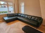 Luxe Loods5 lederen hoekbank - diepgroen, Huis en Inrichting, Banken | Bankstellen, Ophalen, Gebruikt, Hoekbank, Loods5