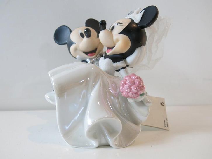 Disney Traditions Mickey en Minnie bruiloft verzamelfiguur, Verzamelen, Disney, Zo goed als nieuw, Beeldje of Figuurtje, Overige figuren