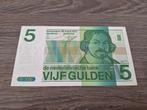 Misdruk biljet 5 gulden 1973 Vondel, verschoven watermerk, Postzegels en Munten, Bankbiljetten | Nederland, Ophalen of Verzenden