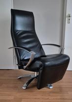 Brainbuilder Jori relax design mono move fauteuil zwart leer, Huis en Inrichting, Fauteuils, 75 tot 100 cm, Ophalen of Verzenden