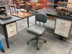 Vintage Japanse bureaustoel, Huis en Inrichting, Bureaustoelen, Ophalen, Gebruikt, Grijs