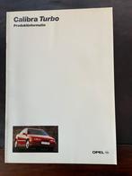 Opel Calibra productinfo brochure + Calibra Turbo brochure, Ophalen of Verzenden, Opel, Zo goed als nieuw