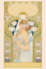 Zeldzame PRIVAT-LIVEMONT Poster World Art Nouveau Affiche, Antiek en Kunst, Verzenden